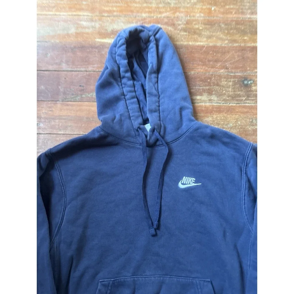 Nike Sportswear Club Fleece Graphic Hoodie Men's Size XS Blue